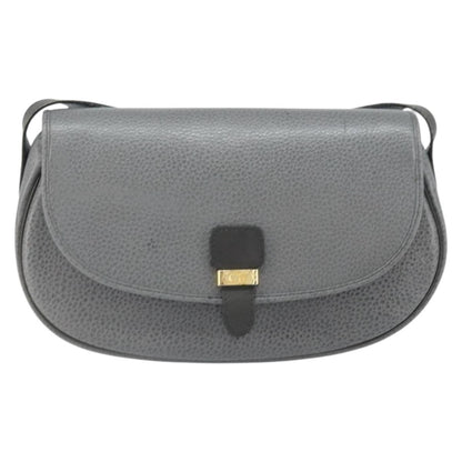 Christian Dior CD Shoulder bag Leather, GRAY, LEATHER, Shoulder bag