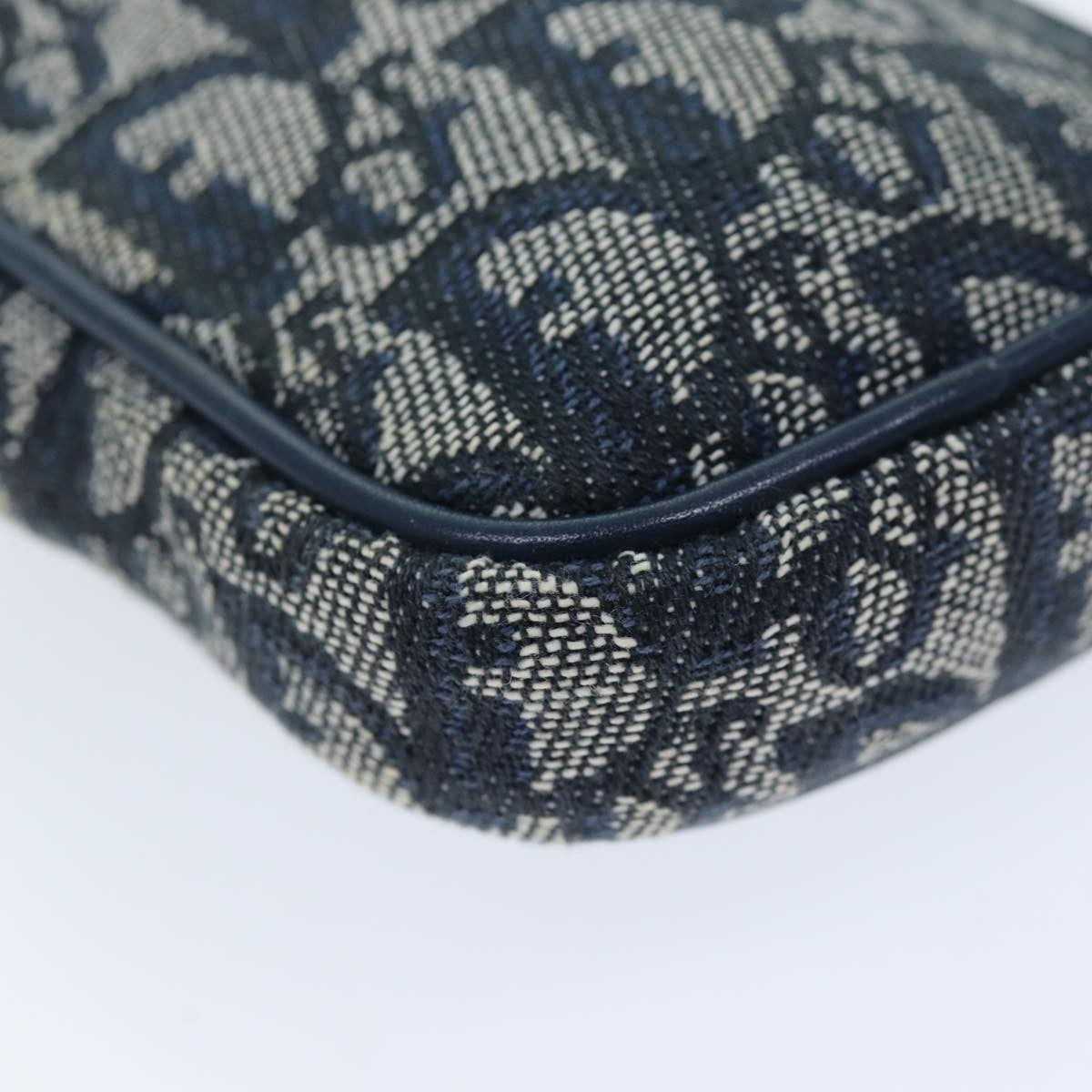 Christian Dior Vintage Trotter Pouch Canvas, NAVY, CANVAS, Clutche & pouche