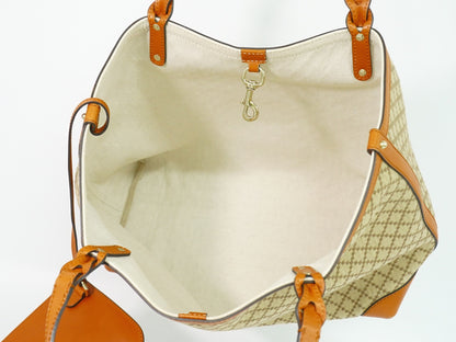 Gucci Craft Tote Diamante Canvas with Leather, BEIGE, CANVAS, Tote bag