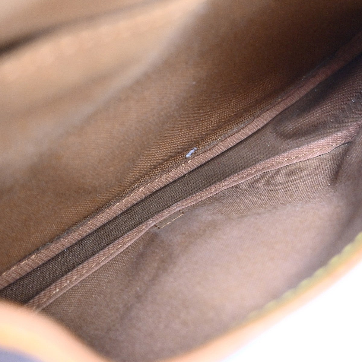 Louis Vuitton Saumur Handbag Monogram Canvas, Brown, Canvas, Shoulder Bag