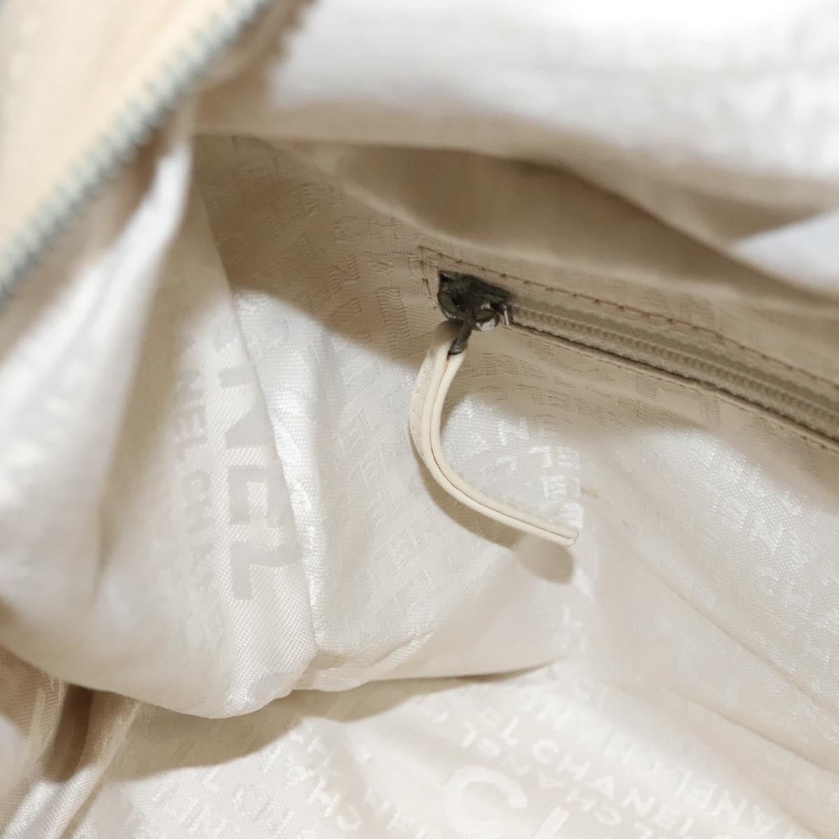 Chanel Chocolate Bar CC Bowler Bag Canvas, BEIGE, CANVAS, Handbag