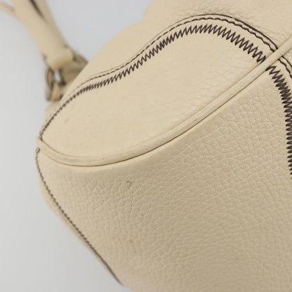 Prada Vintage Handbag Leather, White, Leather, Handbag