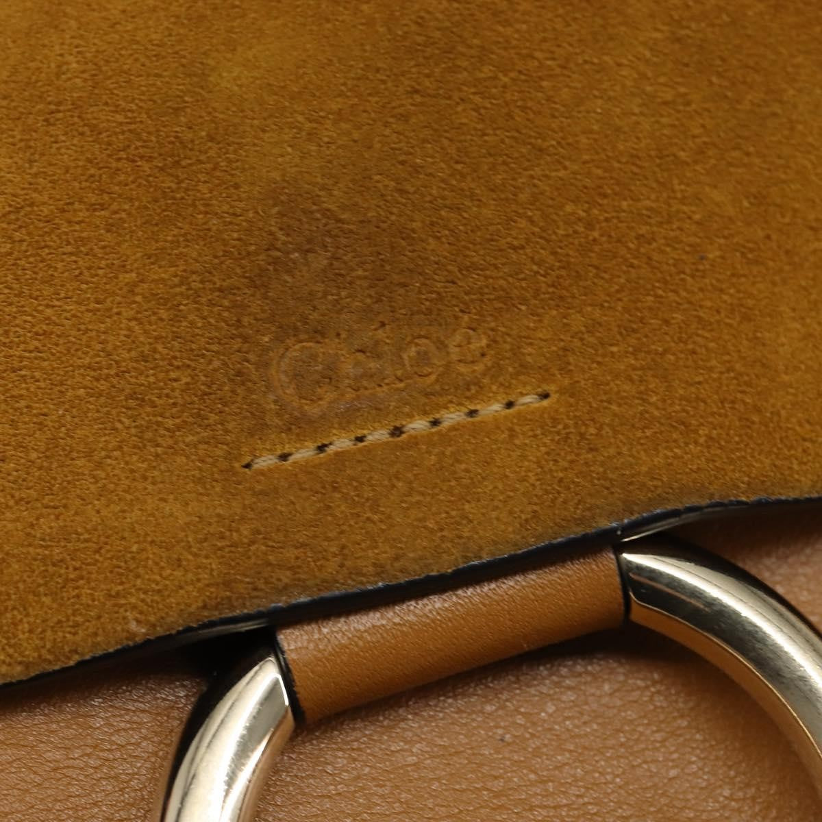 Chloe Faye Shoulder Bag Leather and Suede, BEIGE, SUEDE, Shoulder bag