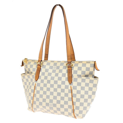 Louis Vuitton Totally Handbag Damier, WHITE, CANVAS, Shoulder bag