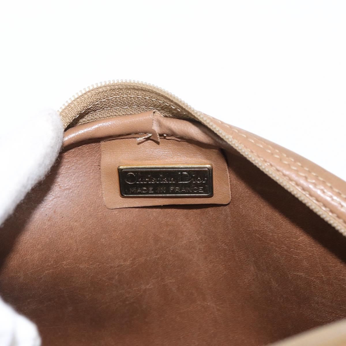 Christian Dior Vintage Honeycomb Shoulder Bag Canvas and Leather, BLACK, CANVAS, Shoulder bag