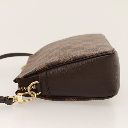 Louis Vuitton Trousse Make Up Bag Damier, BROWN, CANVAS, Clutche & pouche