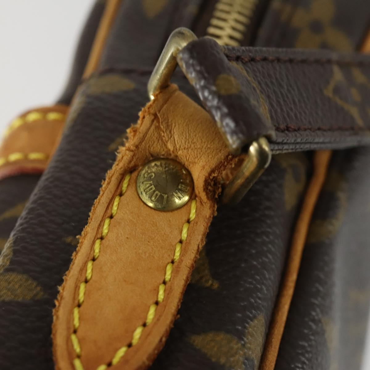 Louis Vuitton Danube Handbag Monogram Canvas, BROWN, CANVAS, Shoulder bag