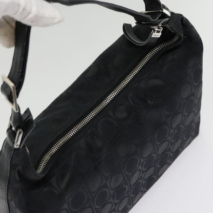 Salvatore Ferragamo Gancini Shoulder Bag Nylon, BLACK, NYLON, Shoulder bag