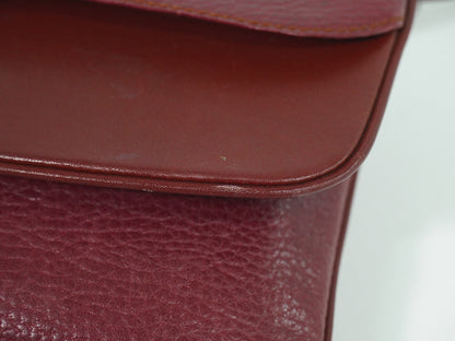 cartier Must de Cartier Shoulder Bag Leather, BURGUNDY, LEATHER, Shoulder bag
