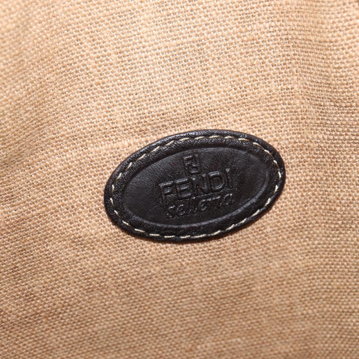 Fendi Open Shopping Tote Zucca Canvas, BROWN, CANVAS, Tote bag