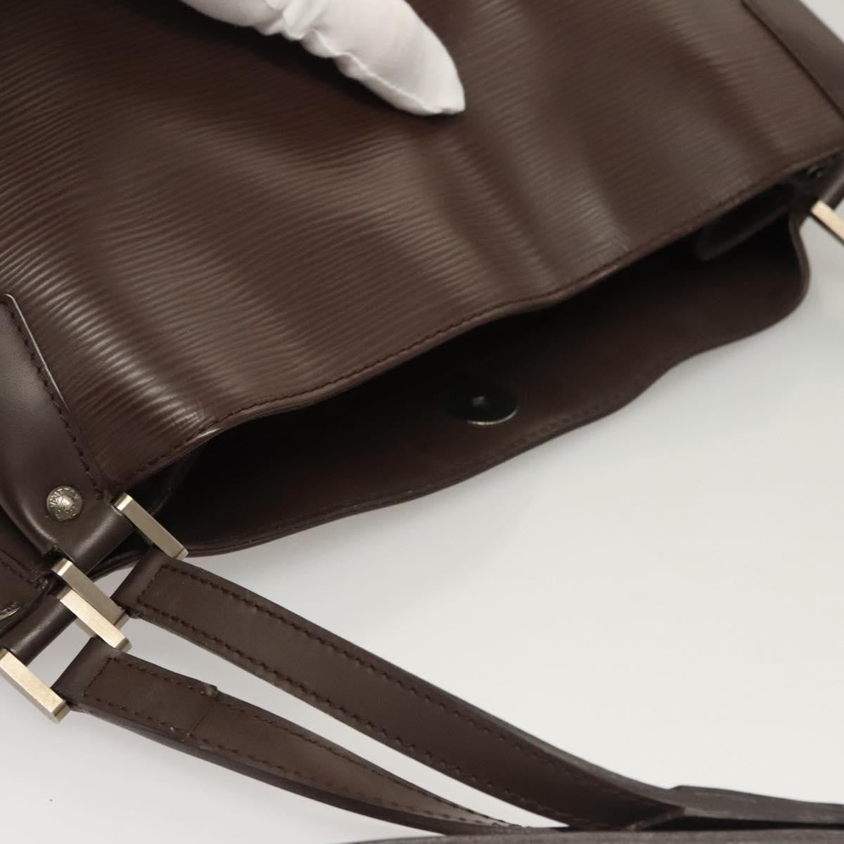 Louis Vuitton Mandara Handbag Epi Leather, BROWN, LEATHER, Shoulder bag