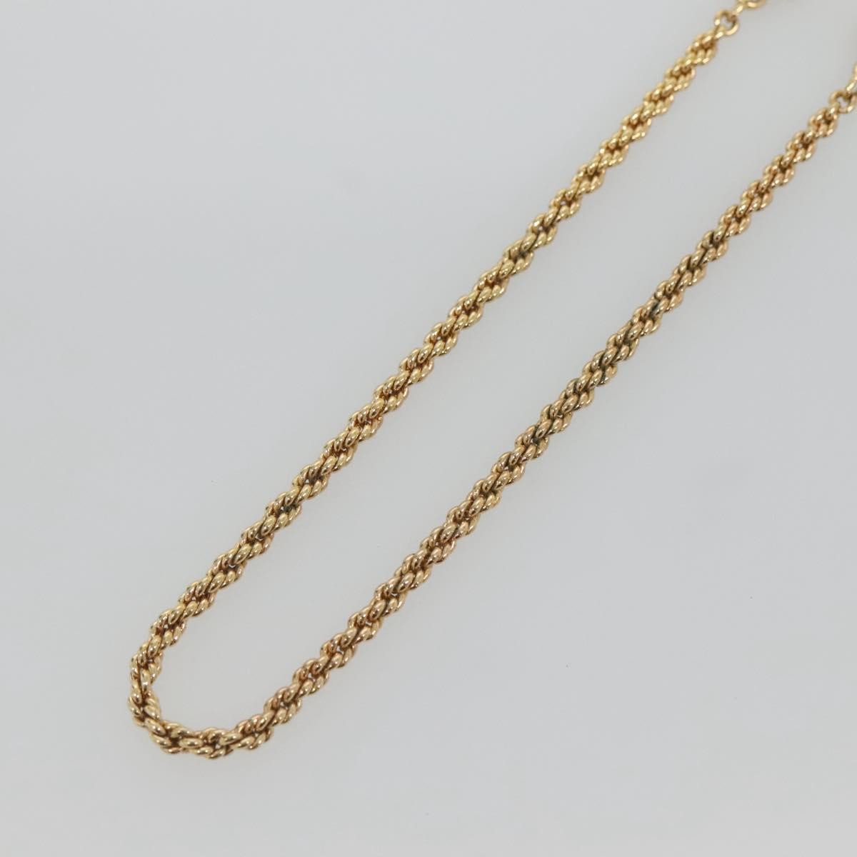 Christian Dior CD Round Pendant Necklace Metal, GOLD, METAL, Necklace