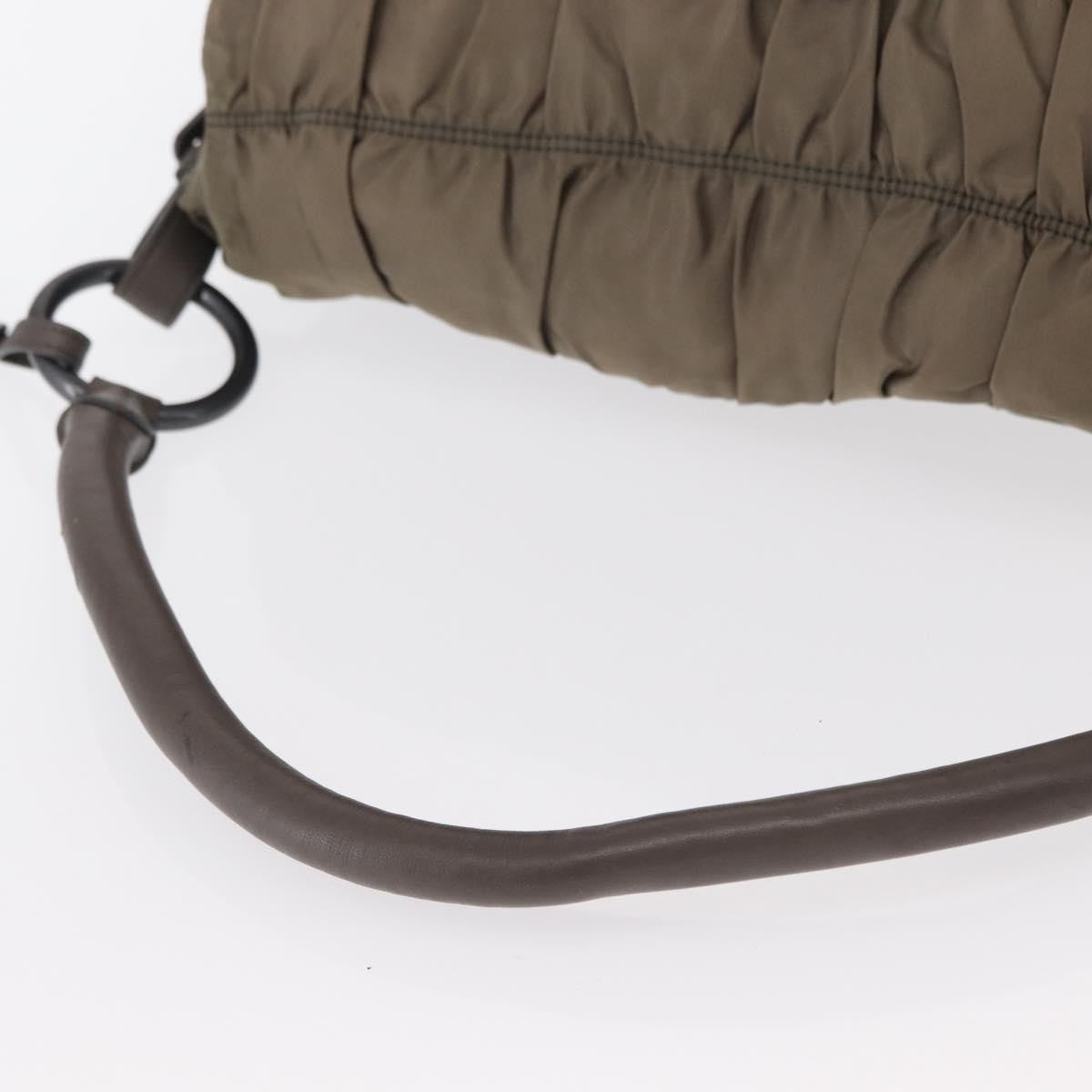 Prada Gaufre Convertible Hobo Tessuto, Gray, Nylon, Shoulder Bag