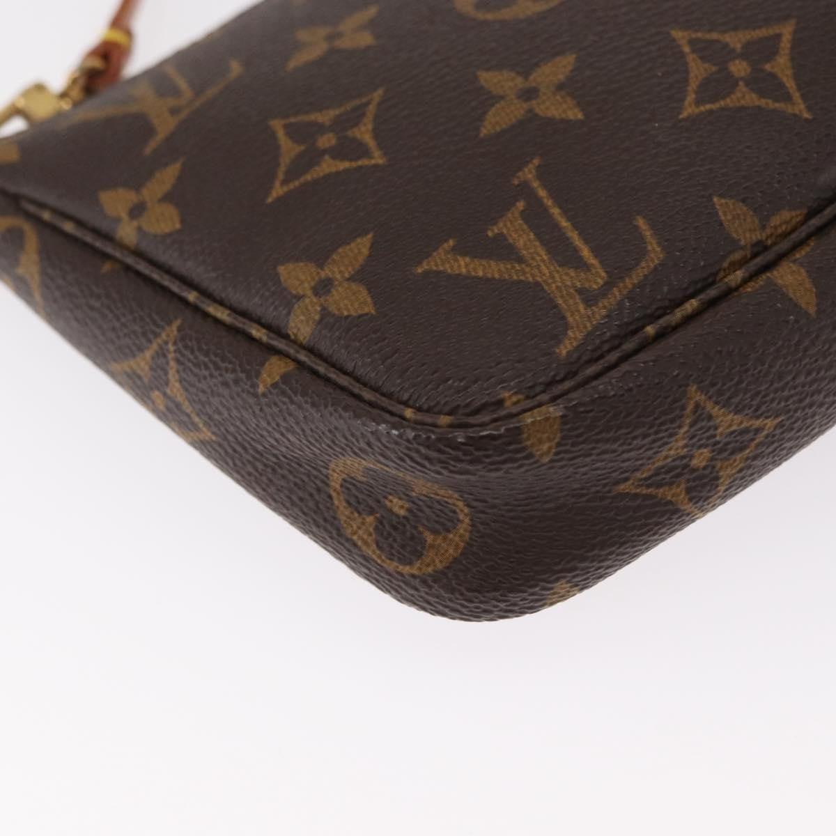 Louis Vuitton Pochette Accessoires Monogram Canvas, BROWN, CANVAS, Clutche & pouche