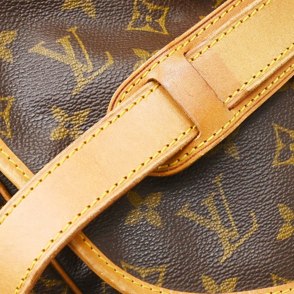 Louis Vuitton Saumur Handbag Monogram Canvas, Brown, Canvas, Shoulder Bag