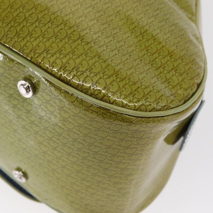 Christian Dior Vintage Saddle Bowler Bag Patent leather, GREEN, PATENT_LEATHER, Handbag