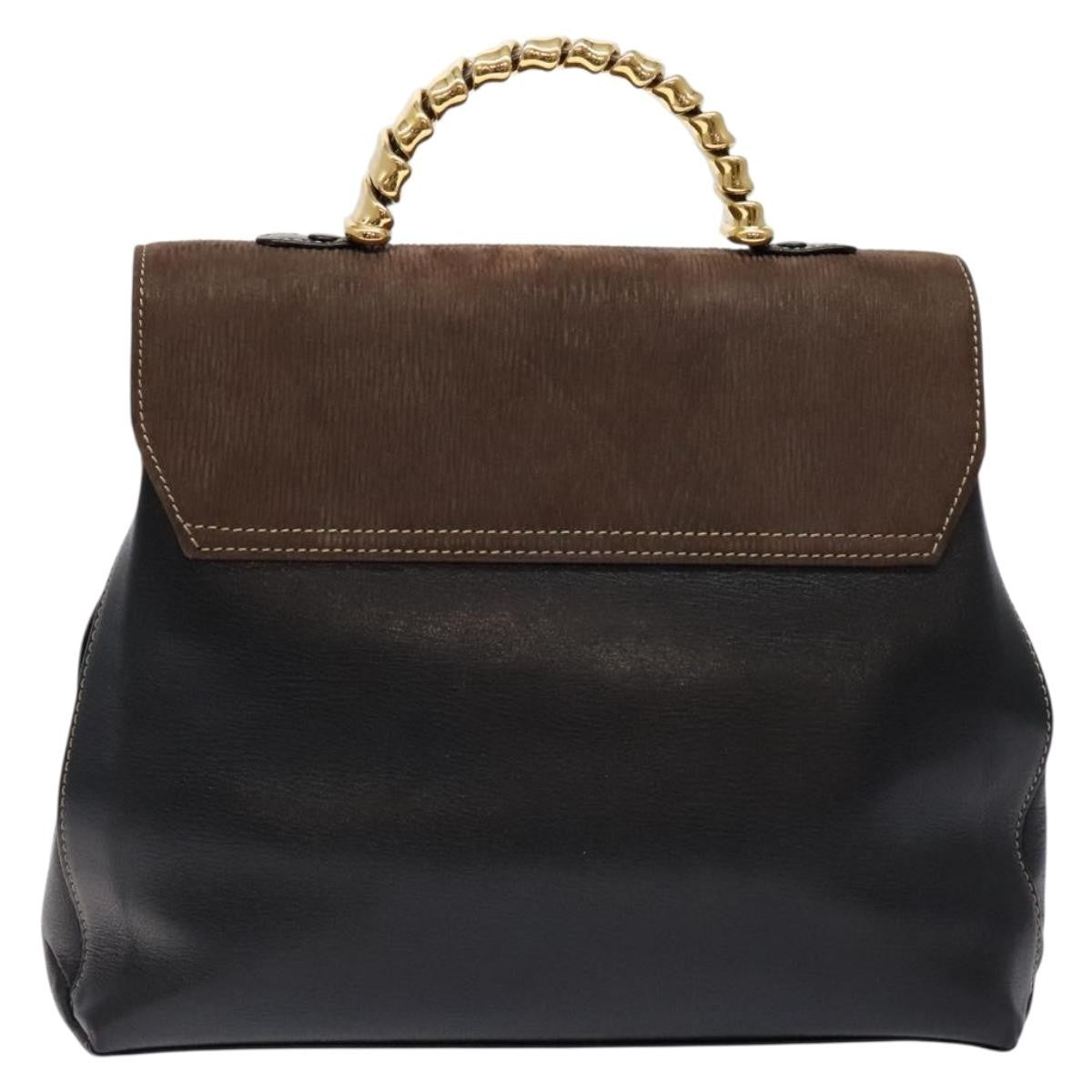 Loewe Vintage Velazquez Top Handle Bag Leather, BROWN, LEATHER, Handbag