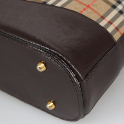 Burberry Shoulder Bag Nova Check Canvas, BEIGE, CANVAS, Shoulder bag