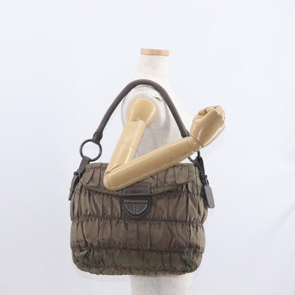 Prada Gaufre Convertible Hobo Tessuto, Gray, Nylon, Shoulder Bag