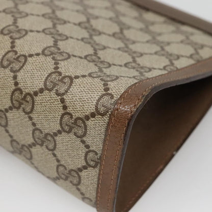 Gucci Vintage old clutch Canvas, BEIGE, PVC, Clutche & pouche