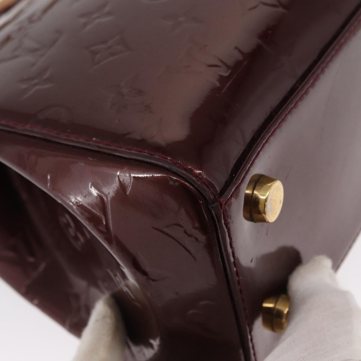 Louis Vuitton Brea Handbag Monogram Vernis, BURGUNDY, PATENT_LEATHER, Handbag