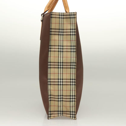 Burberry Nova Check Tote Nylon, BROWN, NYLON, Tote bag