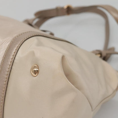 Salvatore Ferragamo Vala Handbag Nylon, Beige, Nylon, Handbag
