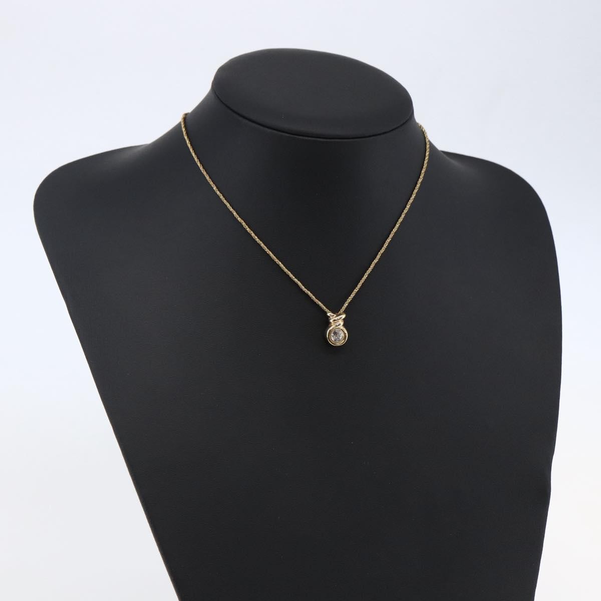 Christian Dior CD Pendant Necklace Metal, GOLD, METAL, Necklace