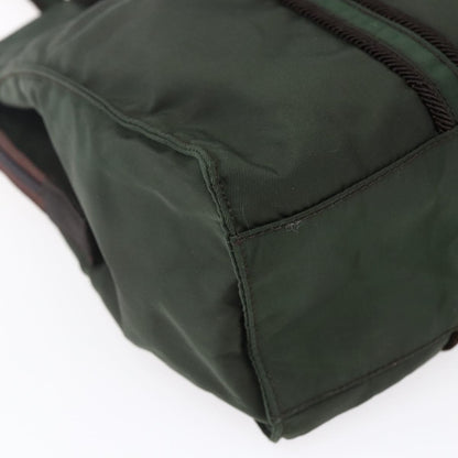 Prada Vintage Tote Tessuto, Khaki, Nylon, Tote Bag