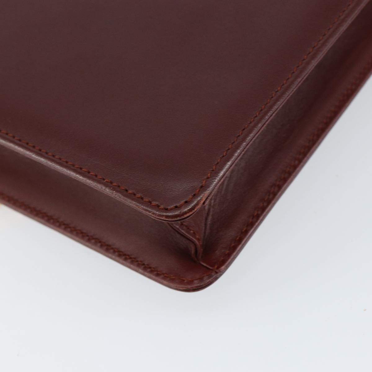 cartier Must de Cartier Shoulder Bag Leather, BURGUNDY, LEATHER, Shoulder bag