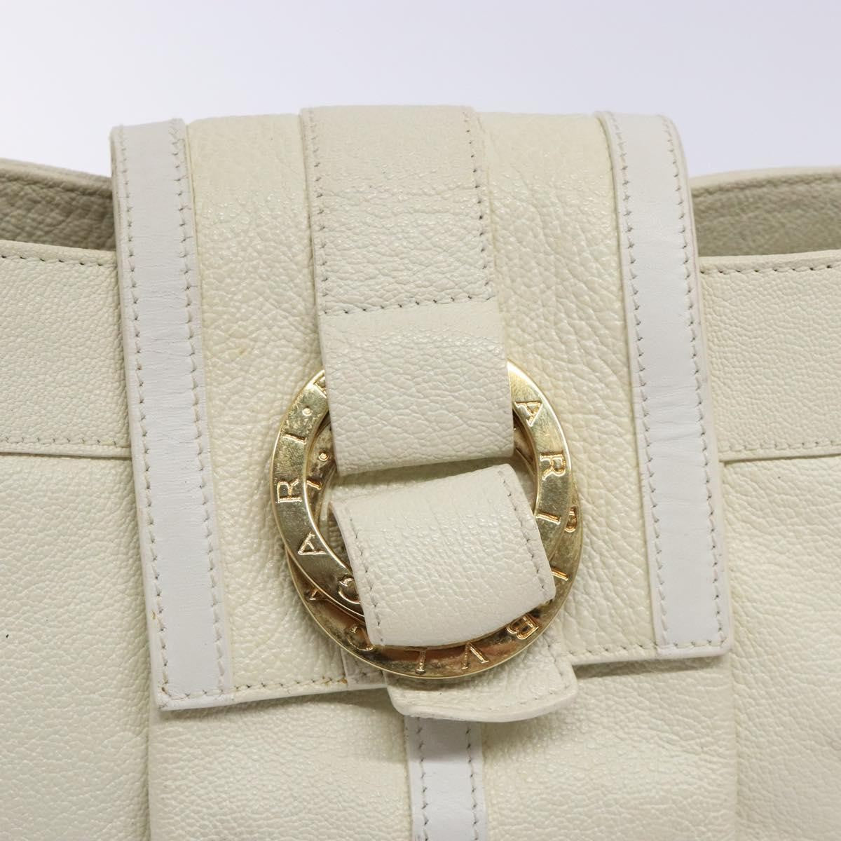 Bvlgari Chandra Top Handle Bag Leather, BEIGE, LEATHER, Shoulder bag