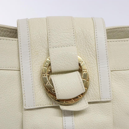 Bvlgari Chandra Top Handle Bag Leather, BEIGE, LEATHER, Shoulder bag