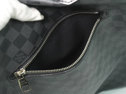 Louis Vuitton Mick Messenger Bag Damier Graphite, BLACK, CANVAS, Shoulder bag