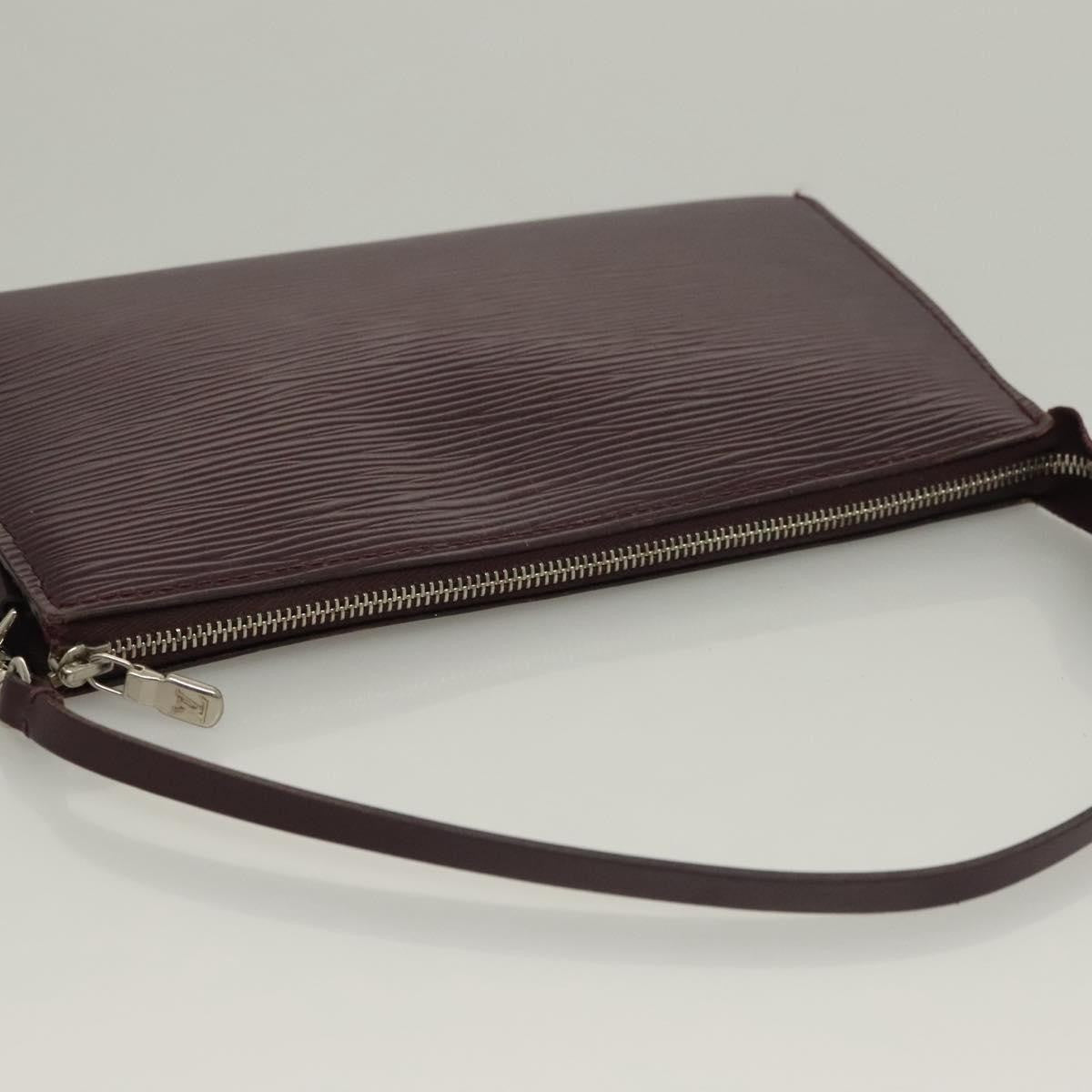 Louis Vuitton Pochette Accessoires Epi Leather, PURPLE, LEATHER, Clutche & pouche