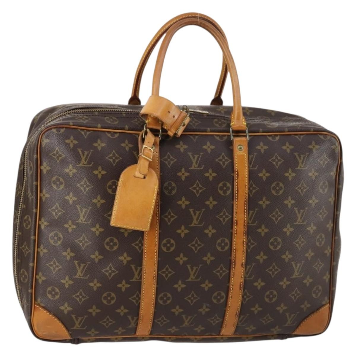 Louis Vuitton Sirius Handbag Monogram Canvas, BROWN, CANVAS, Travel bag