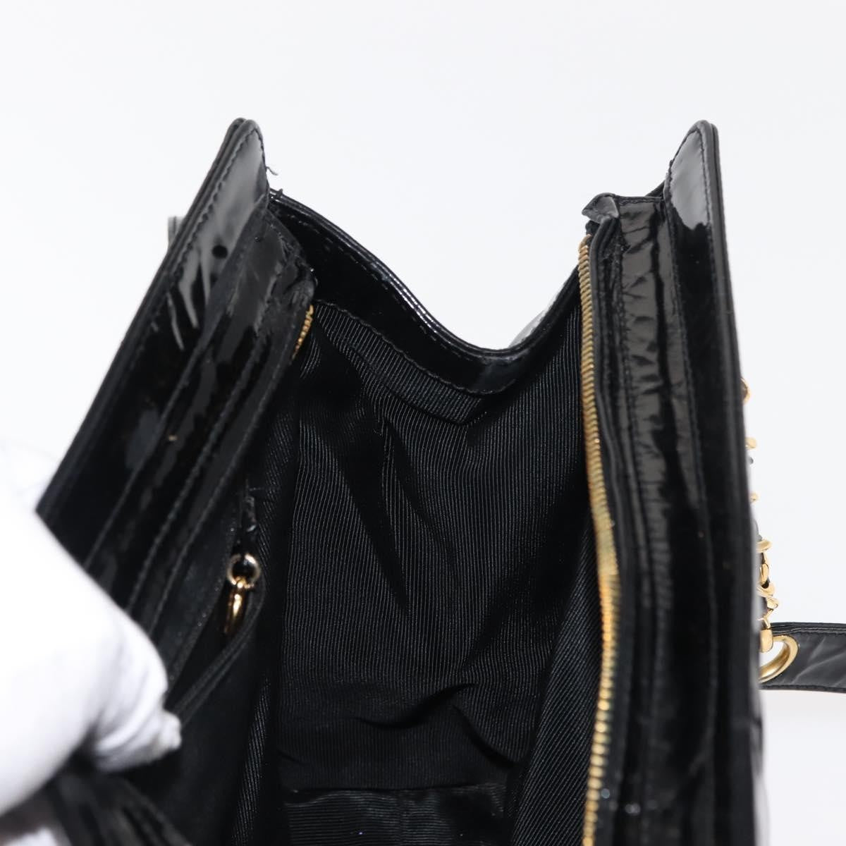Chanel Coco Mark Patent Leather, BLACK, PATENT_LEATHER, Shoulder bag
