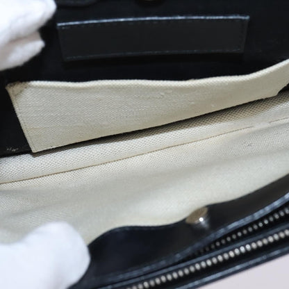 Balenciaga Navy Pochette Canvas and Leather, WHITE, CANVAS, Clutche & pouche