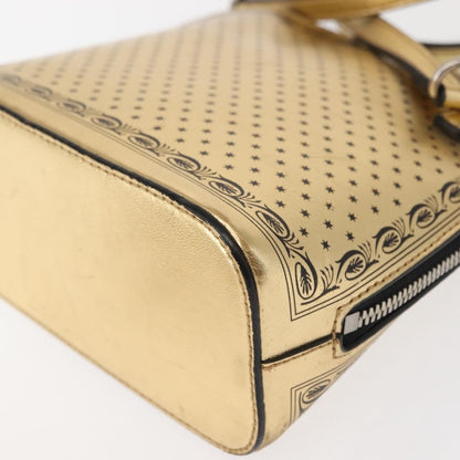 Gucci Dome Crossbody Bag Limited Edition Printed Leather, GOLD, LEATHER, Crossbody bag