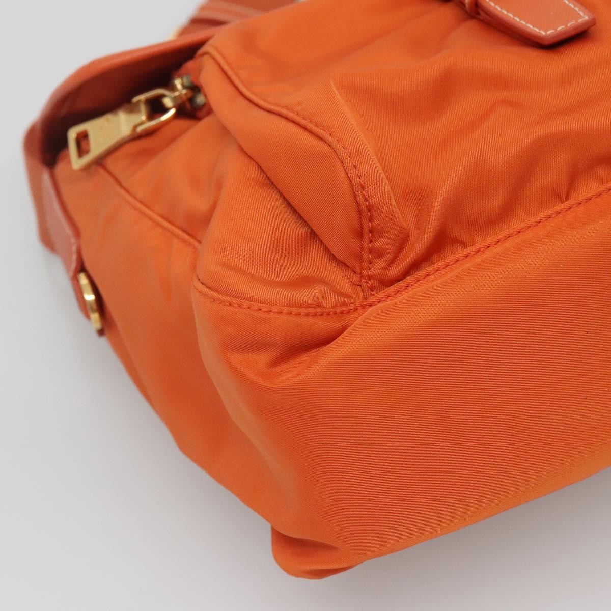Prada Buckle Messenger Bag Tessuto, ORANGE, NYLON, Crossbody bag