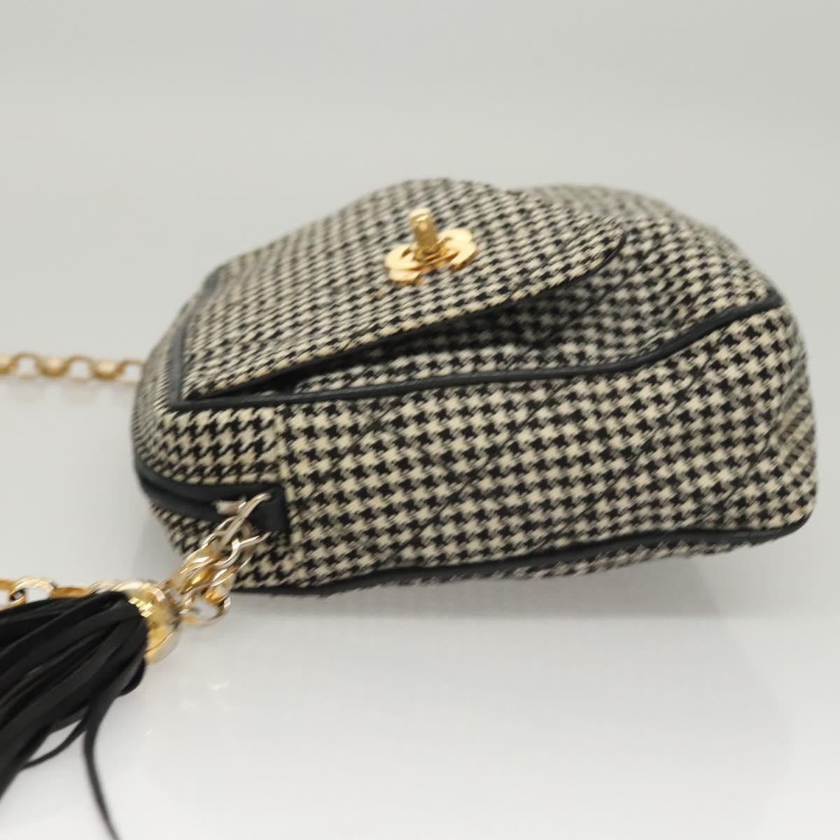 Chanel Vintage Front Pocket Camera Bag Canvas, White, Canvas, Shoulder Bag