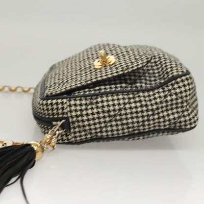 Chanel Vintage Front Pocket Camera Bag Canvas, White, Canvas, Shoulder Bag