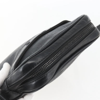 Louis Vuitton Danube Handbag Monogram Shadow Leather, BLACK, LEATHER, Shoulder bag