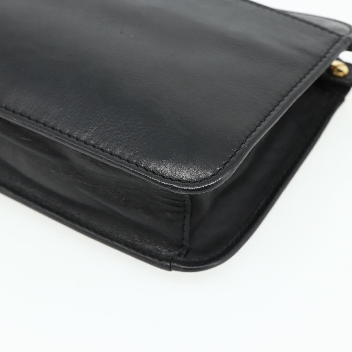 Celine Clutch Bag Leather, Black, Leather, Clutch