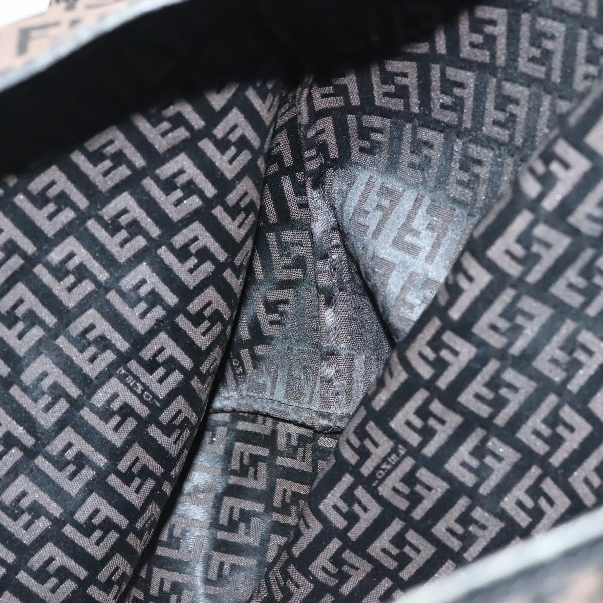 Fendi Roll Tote Zucchino Canvas, BROWN, CANVAS, Tote bag