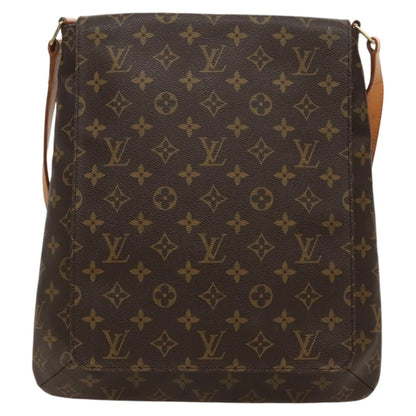 Louis Vuitton Musette Handbag Monogram Canvas, BROWN, CANVAS, Handbag