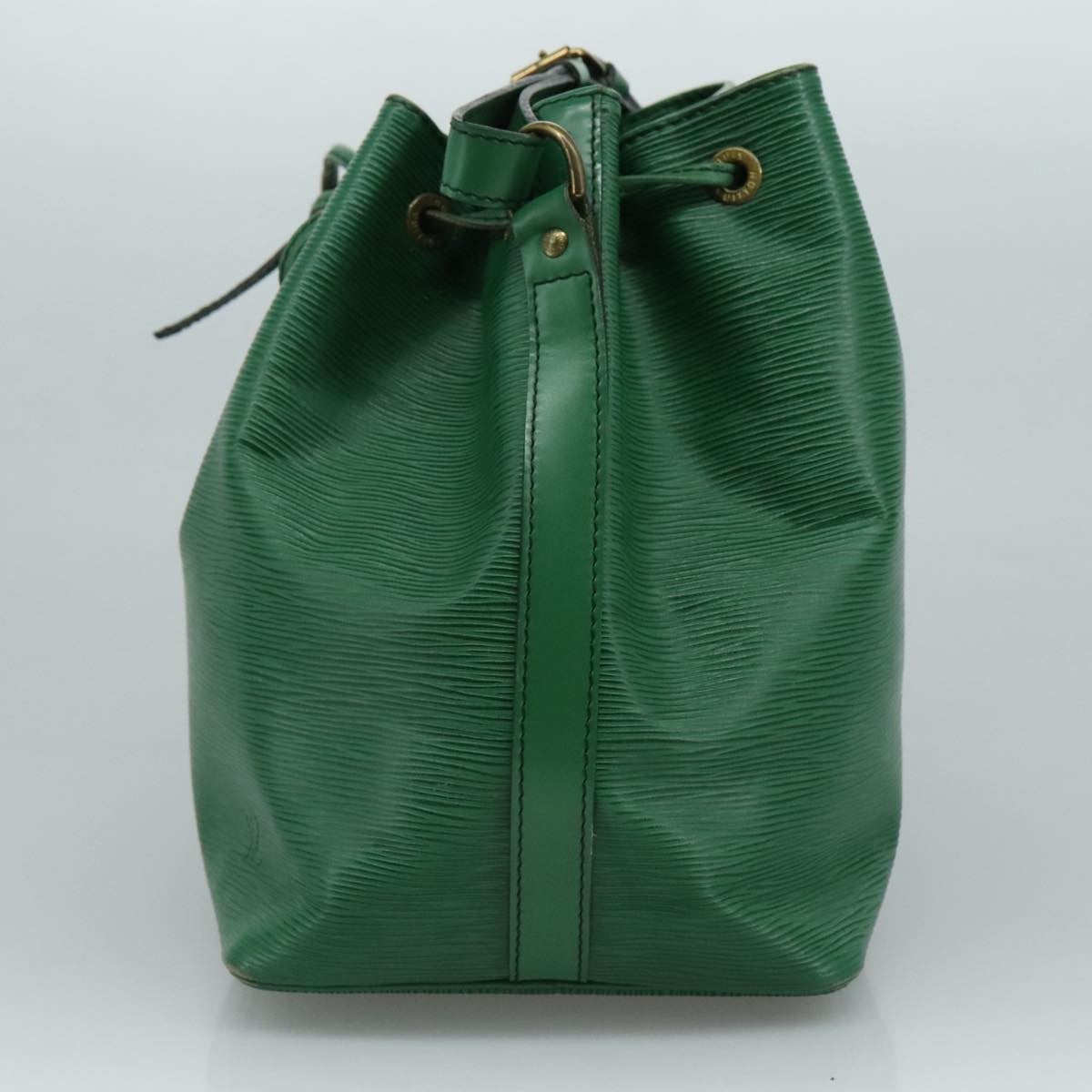 Louis Vuitton Petit Noe Handbag Epi Leather, GREEN, LEATHER, Shoulder bag