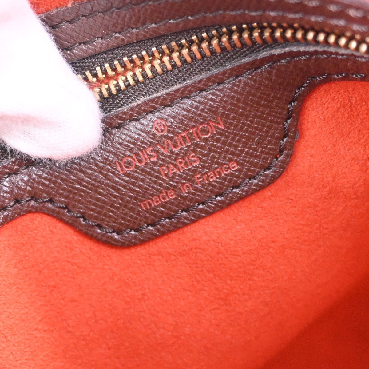 Louis Vuitton Marais Bucket Bag Damier, BROWN, CANVAS, Tote bag