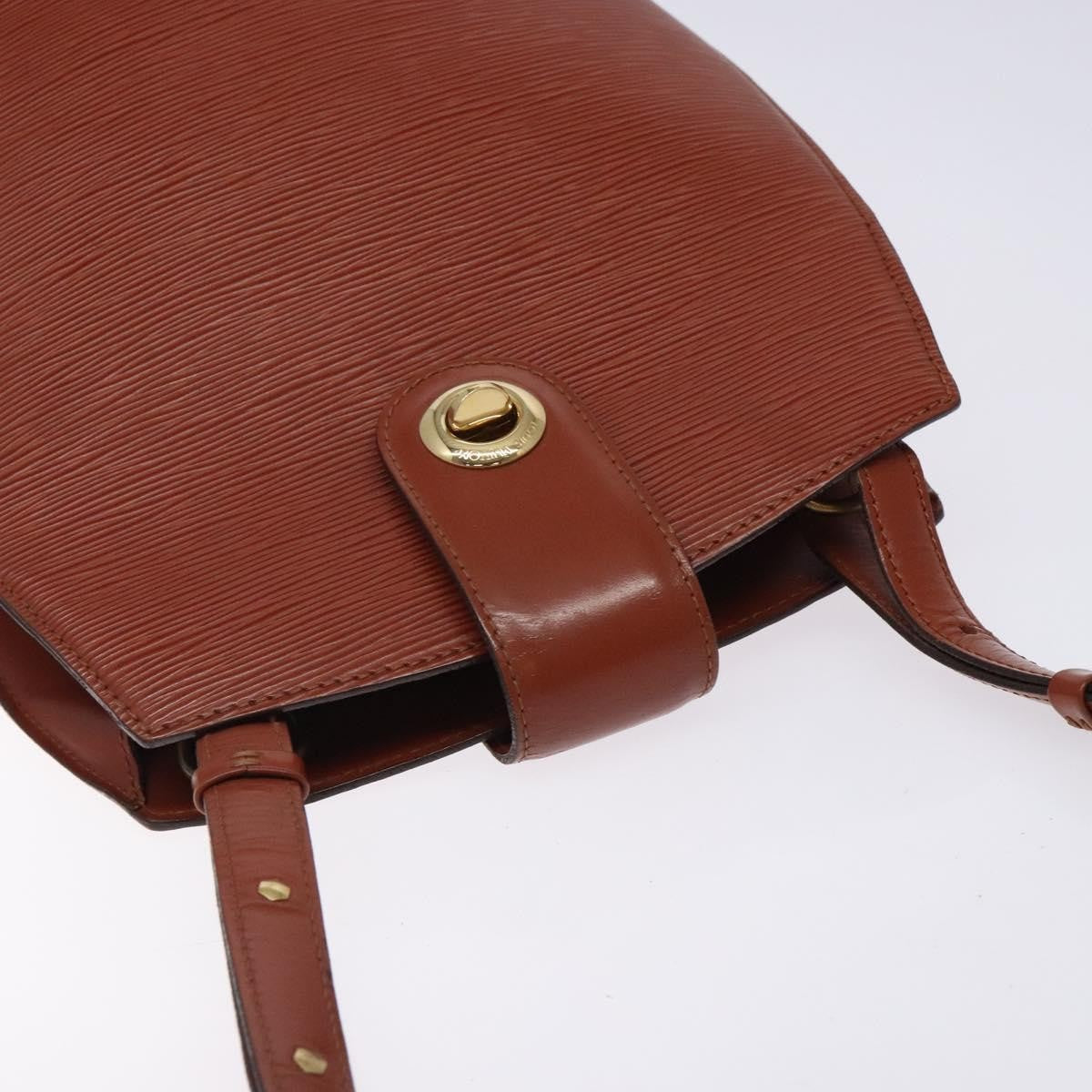 Louis Vuitton Cluny Shoulder Bag Epi Leather, BROWN, LEATHER, Shoulder bag