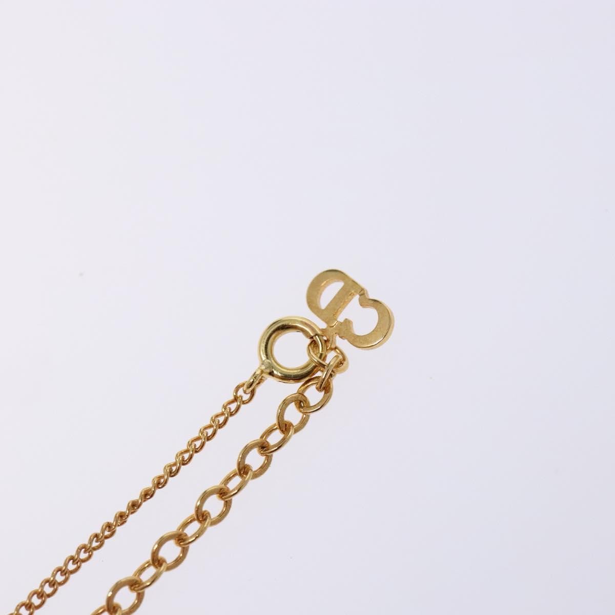 Christian Dior CD Pendant Necklace Gold-plated, GOLD, METAL, Necklace