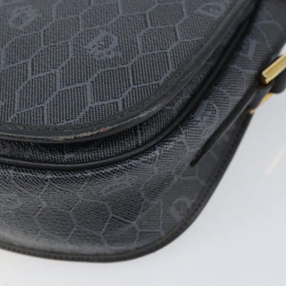 Christian Dior Vintage Honeycomb Shoulder Bag Canvas, BLACK, CANVAS, Shoulder bag